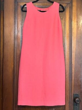 Cynthia Howie Maggy Boutique Coral Pink Sleeveless Sheath Dress Size 12